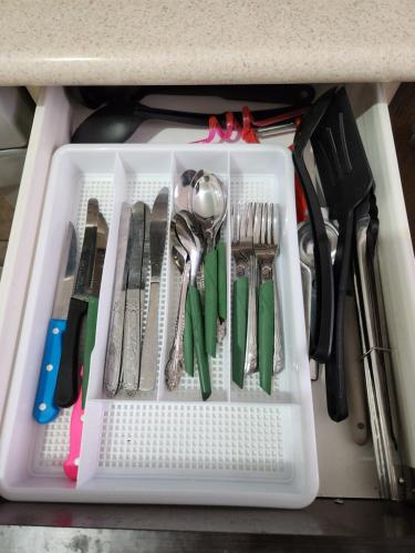 Dapur atau dapur kecil di Casa céntrica, en privada con acceso controlado