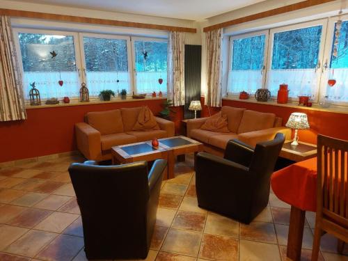 Χώρος καθιστικού στο Ferienwohnung Tschaneck in Sankt Michael im Lungau
