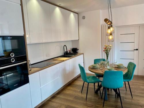 Η κουζίνα ή μικρή κουζίνα στο Apartament w centrum 65 m2