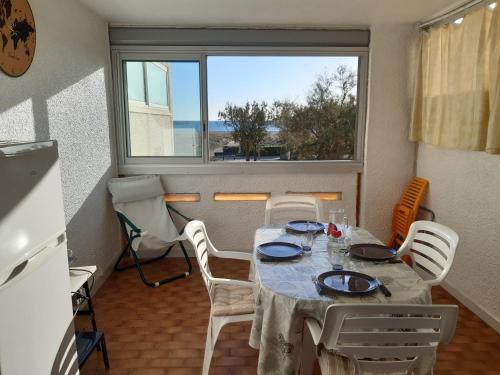 Studio cabine à Port Leucate, 4 pers, animaux admis, parking, accès direct à la mer - FR-1-798-19