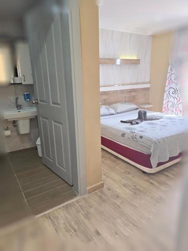 Koupelna v ubytování Diamant Otel