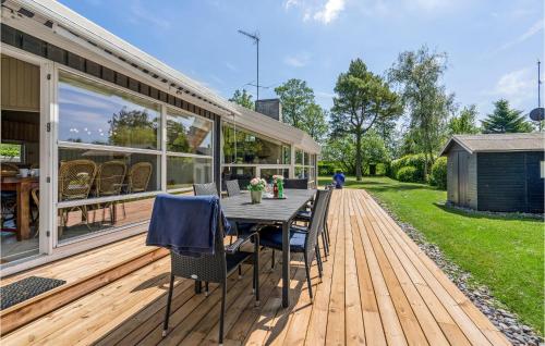 Bygningen som feriehuset ligger i