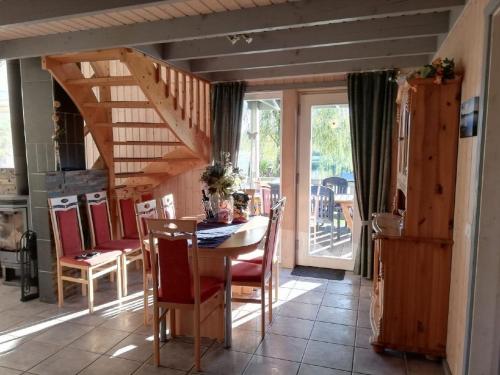 Posezení v ubytování Skandinavisches Ferienhaus am See
