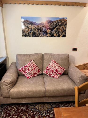 Ruang duduk di Flora Alpina apartments-Residenza Verdebjo