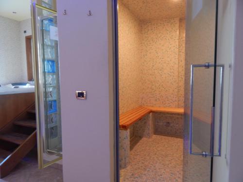Koupelna v ubytování Hotel Vittoria