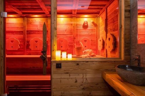 Koupelna v ubytování Falkensteinalm Big Family XL