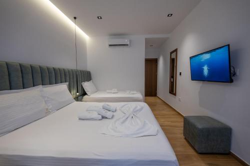 Cama o camas de una habitación en Hotel Siars