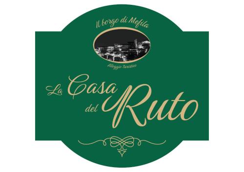 a label for a restaurant with a picture of cosa rotunda at Il borgo di Mefila, La casa del Ruto in Scandriglia