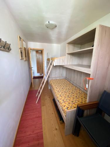 a room with a bunk bed and a ladder at Casa della marmotta in Marilleva