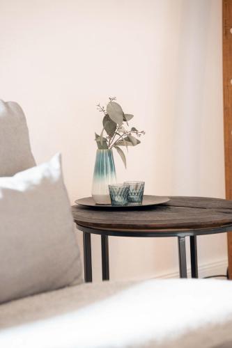 Ruang duduk di FREYZEIT Apartments Deidesheim