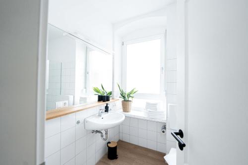 Bilik mandi di FREYZEIT Apartments Deidesheim