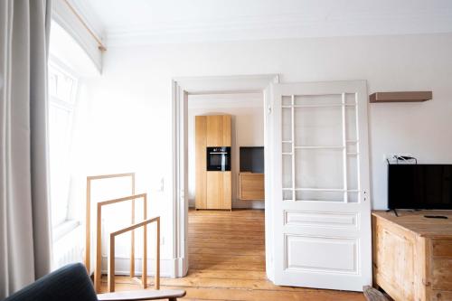Televisyen dan/atau pusat hiburan di FREYZEIT Apartments Deidesheim
