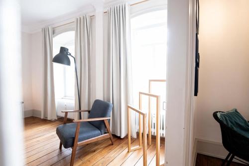 Ruang duduk di FREYZEIT Apartments Deidesheim