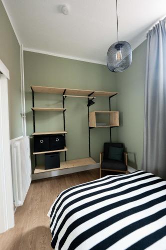 Katil atau katil-katil dalam bilik di FREYZEIT Apartments Deidesheim