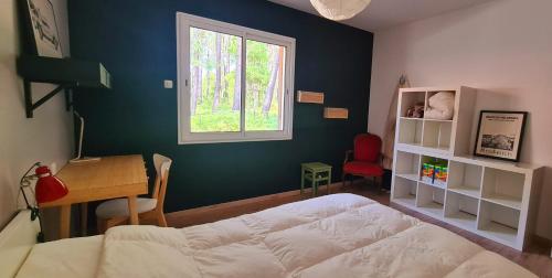 Ένα ή περισσότερα κρεβάτια σε δωμάτιο στο Villa Messangeles