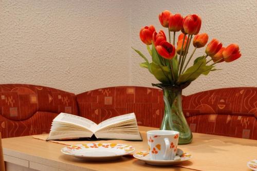 Posezení v ubytování Ferienwohnung in Sankt Oswald mit Großer Terrasse