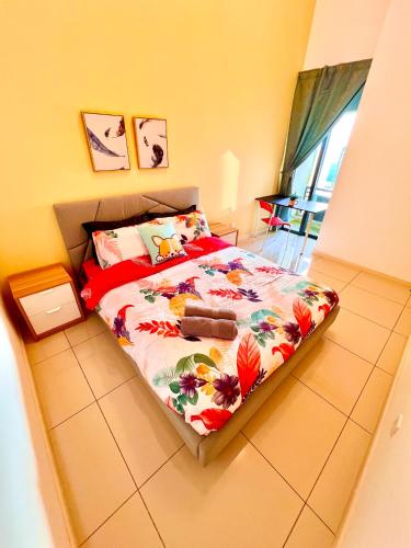 Postel nebo postele na pokoji v ubytování Legoland-Happy Wonder Love Suite-Elysia- Max8pax-with Garden-Pool view