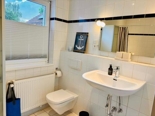 Koupelna v ubytování Gemütliches Design Apartment im Norden von Bremen