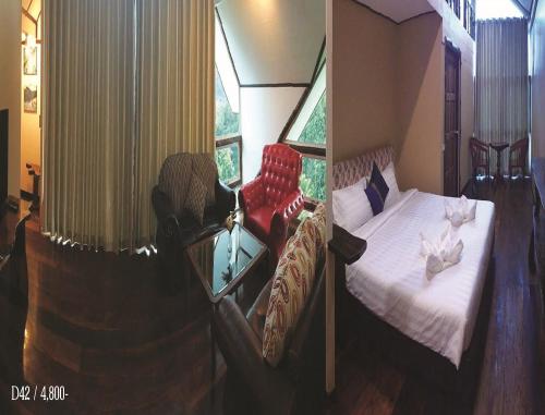 Katil atau katil-katil dalam bilik di Rao Ga Khao Resort