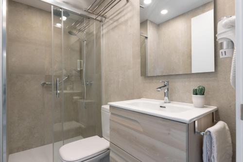 Ένα μπάνιο στο Aparthotel Vilassar