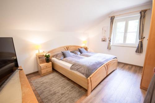 Postel nebo postele na pokoji v ubytování Appartementhaus Hoamart Appartements