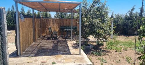 Un jardín fuera de Ferme d'hôte Evasio
