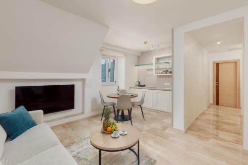 Dapur atau dapur kecil di Tramontana Apartments