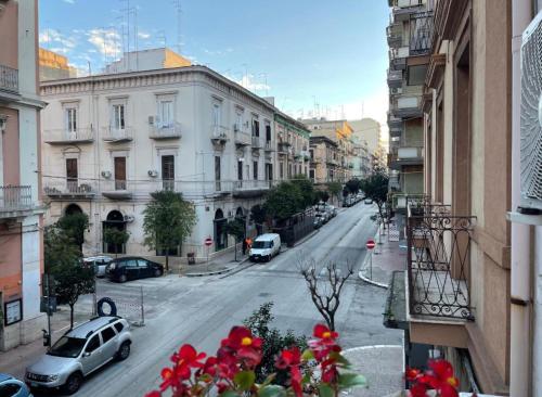 a view of a city street with cars and buildings at Casa Principe Taranto "Intero appartamento" in Taranto