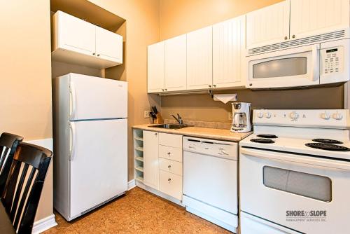 Η κουζίνα ή μικρή κουζίνα στο Mountain View Villas One Bedroom Suite