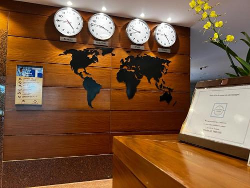 Lobbyen eller receptionen på Vista Azul Apart Hotel - Pedra Azul