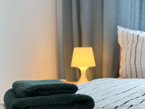 Ένα ή περισσότερα κρεβάτια σε δωμάτιο στο Appartements in der Kornstraße