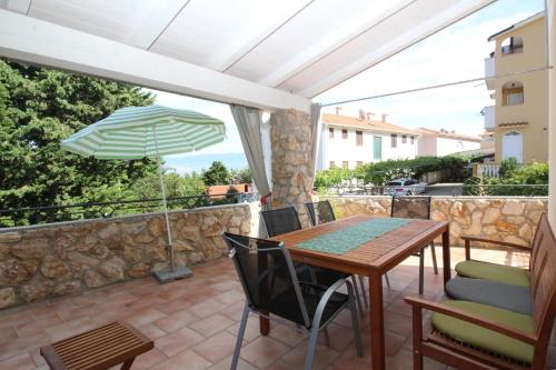 Appartement in Baška mit Eigener Terrasse - b59543