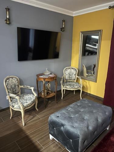 TV a/nebo společenská místnost v ubytování Apartman Scepanovic 2