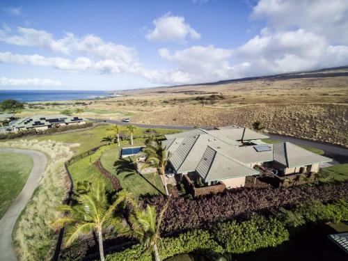 an aerial view of a house on the beach at Hale Keanu in Hapuna Beach