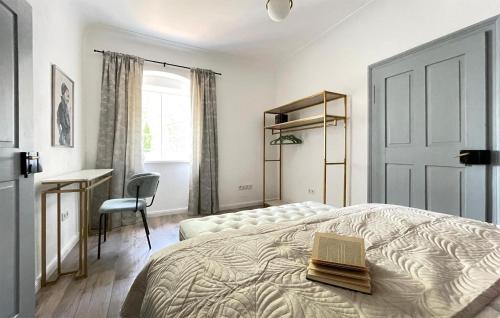 Postel nebo postele na pokoji v ubytování Ferienhaus Persenbeug