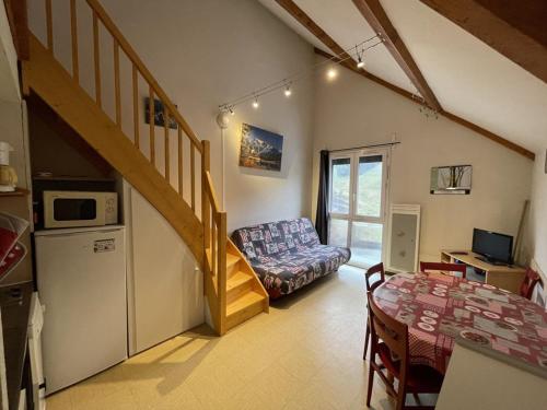 Studio cosy face aux pistes avec mezzanine et navette gratuite - FR-1-787-39