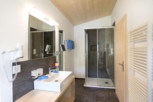Koupelna v ubytování Boutique-Hotel Vincenz