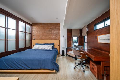 The Hotel Journal Chiangmaiにあるベッド