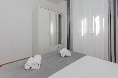 Katil atau katil-katil dalam bilik di Holiday House Elena