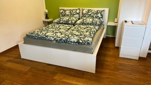 Postel nebo postele na pokoji v ubytování Apartment Erfurt-Marbach