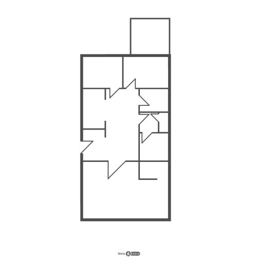 a floor plan of a house with at Vackor Vendégház Gerjen in Gerjen