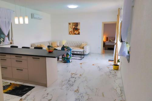 Kuchyň nebo kuchyňský kout v ubytování Villa De Luxe Infinity