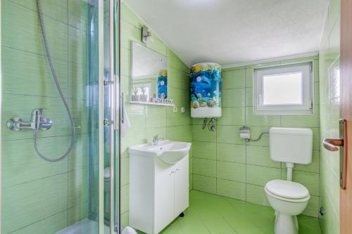 Koupelna v ubytování Apartment Nina