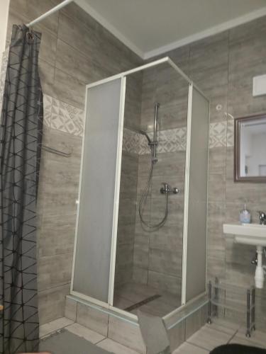 Koupelna v ubytování Grevia Apartmanok