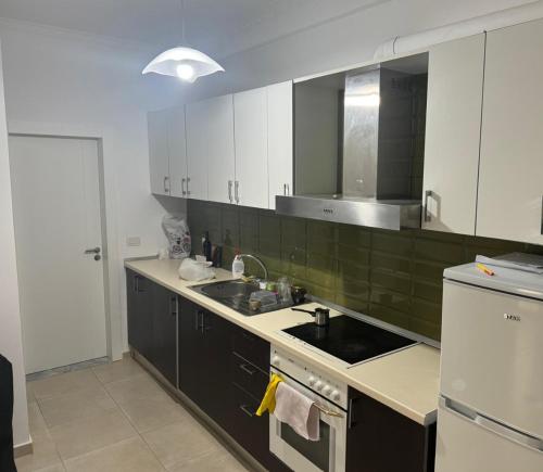 Kuchyň nebo kuchyňský kout v ubytování Aurora Apartment in Lalzi Bay