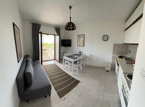Kuchyň nebo kuchyňský kout v ubytování Apartments Oxygen