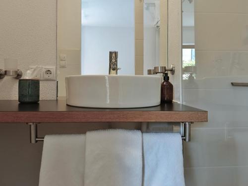 Koupelna v ubytování Ferienwohnung Hirtenbichel