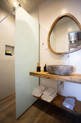 Un baño de Akrolithi Guesthouse
