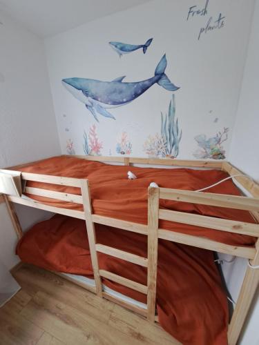 Katil atau katil-katil dalam bilik di Ferienhaus am Edersee-scheid