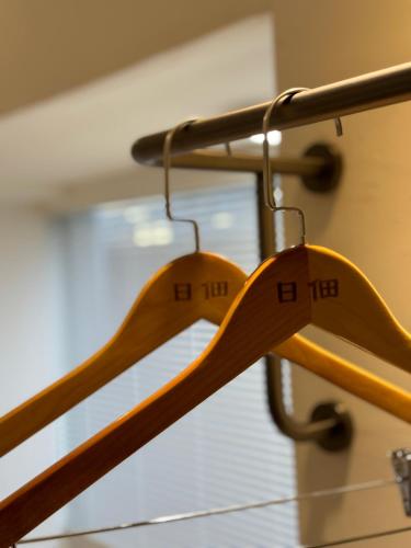 a close up of a wooden rack at A Day A Room in Taichung